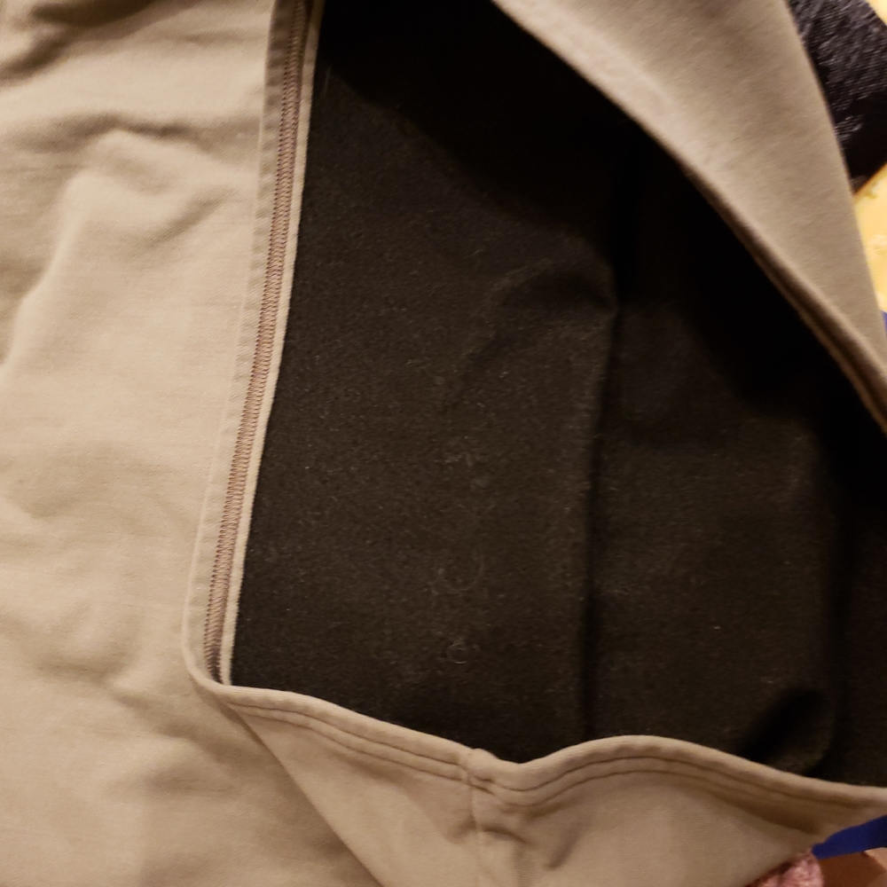 Under Armour Olive Long Sleeve Shirt with Yellow Logo - Picture 5 of 5